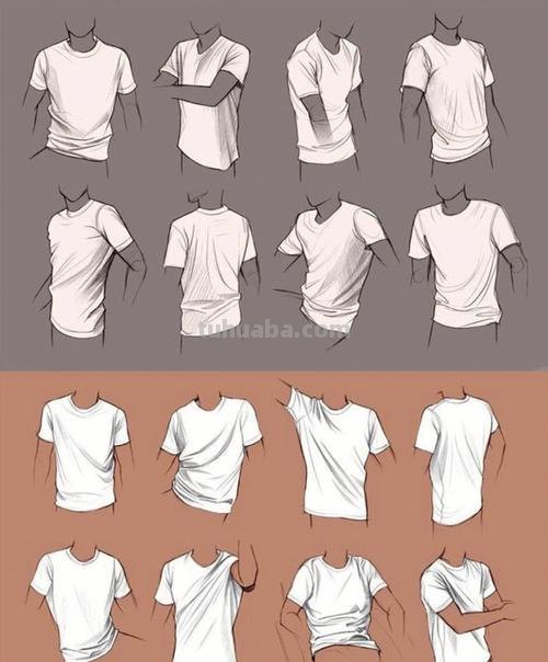人物衣服褶皱画法 人物衣服褶皱画法正面