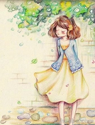简单彩铅小插图怎么画 简单彩铅画?