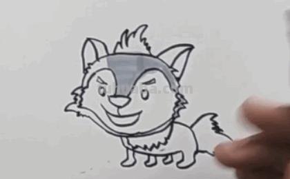 狼怎么画简笔画图片大全大图 狼怎么画简单？