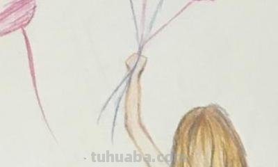 彩铅女神教程怎么画 彩色铅笔画教程：1.女孩——自由飞翔？