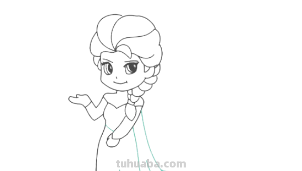 安娜艾莎公主怎么画
