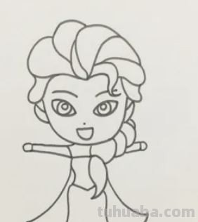 爱莎公主的画法