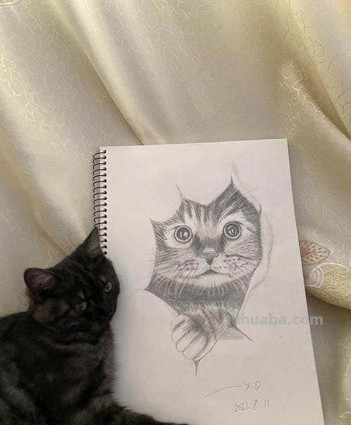 猫速写可爱 如何素描一只可爱的小猫咪？