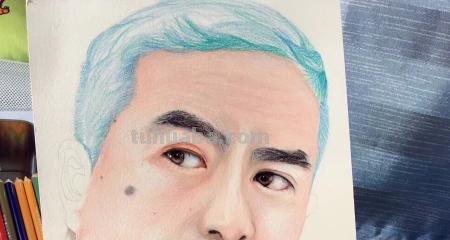 人物怎么画彩铅画图片 如何用彩铅画头发画出层次感？