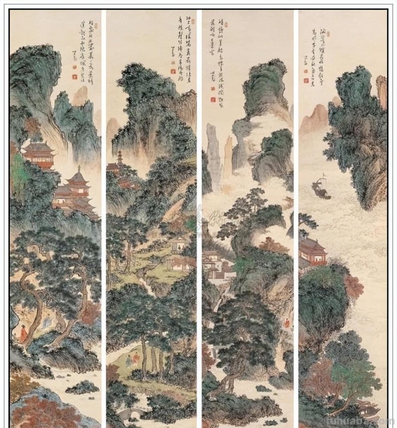 近现代著名画家傅儒（溥心畲）四十五幅经典绘画作品赏析
