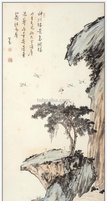 近现代著名画家傅儒（溥心畲）四十五幅经典绘画作品赏析