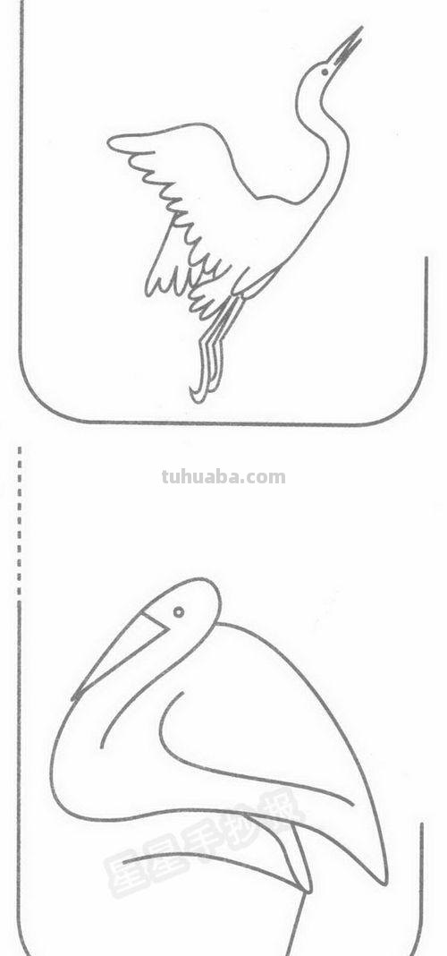 什么都简笔画 白鹭的简笔画？
