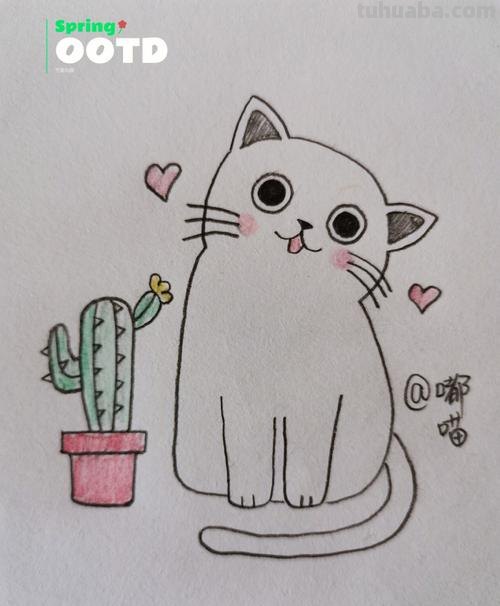 简笔画么么 简笔画—可爱的小猫怎么画？