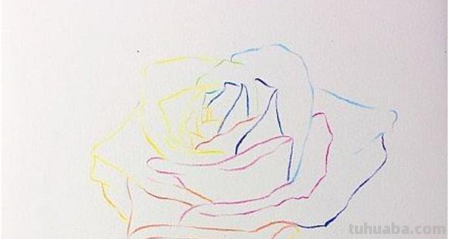 怎么画彩铅玫瑰打型 彩铅画玫瑰花教程？