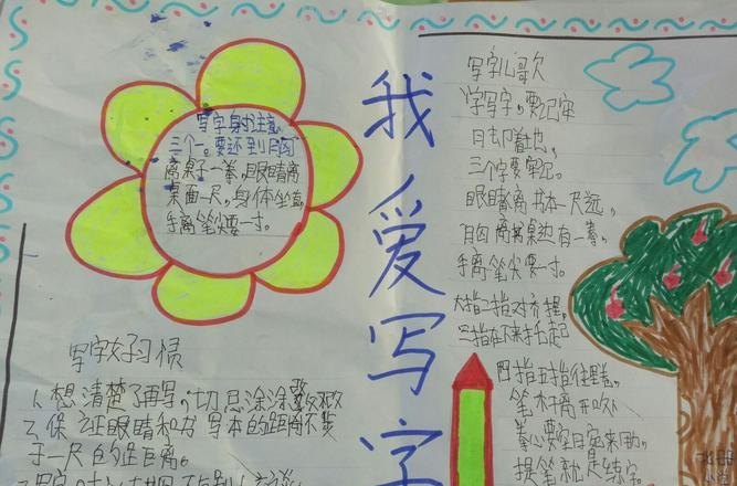 手抄报的么可以 手抄报可以不写字吗?
