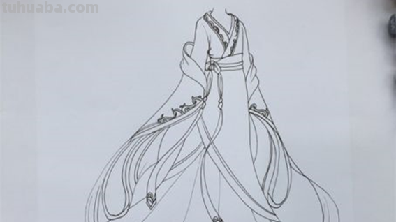 古装怎么画 衣服