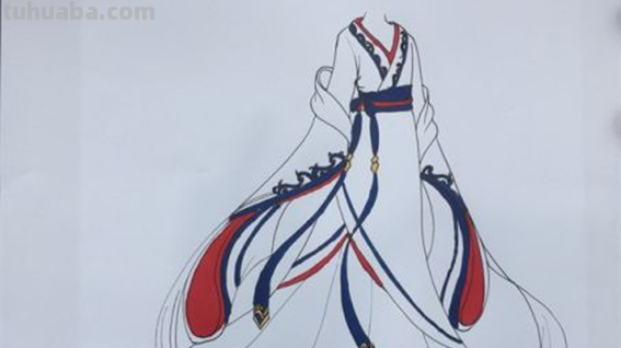 古装怎么画 衣服