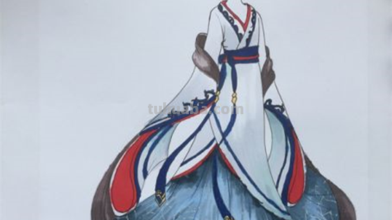 古装怎么画 衣服