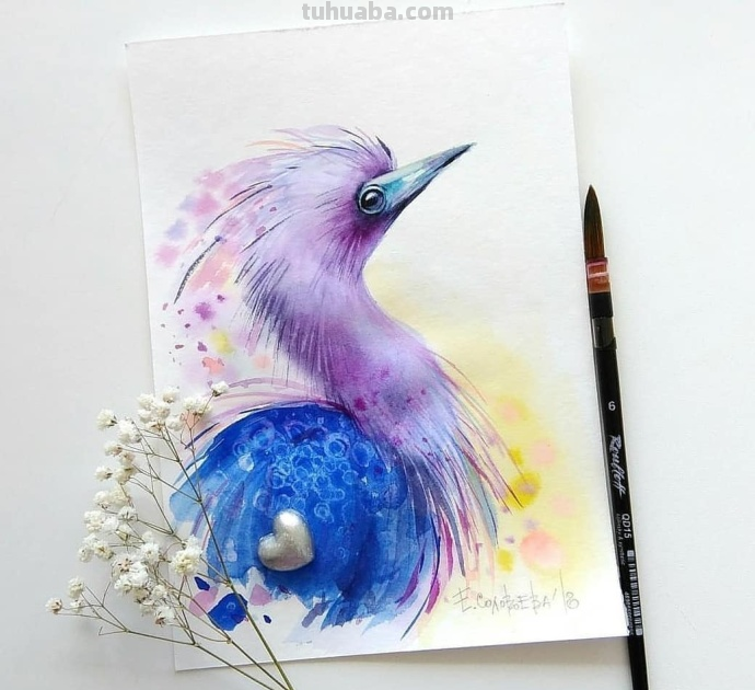 萌萌的动物水彩插画~