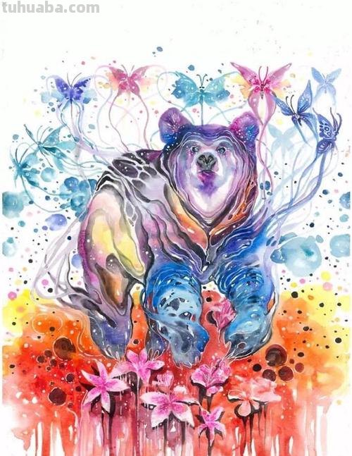 这么独特有创意的动物水彩画,你肯定没见过