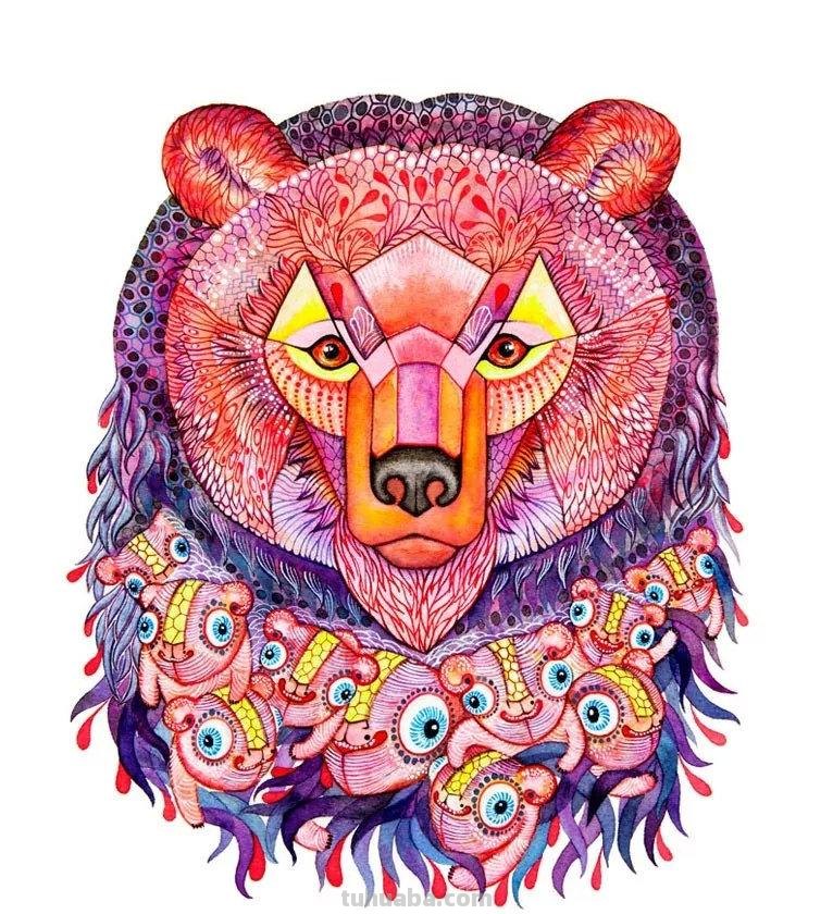 这么独特有创意的动物水彩画，你肯定没见过
