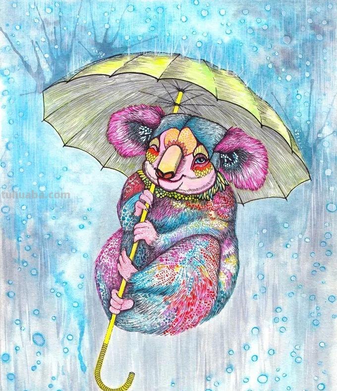 这么独特有创意的动物水彩画，你肯定没见过