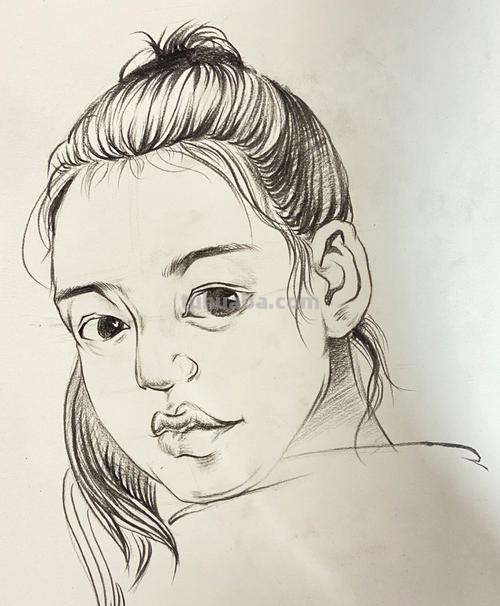 头部速写小孩 速写人物头部画法？
