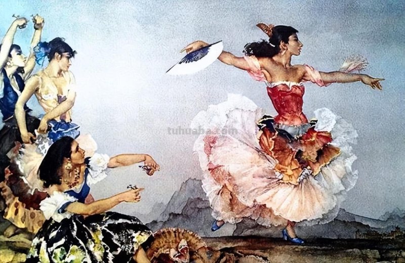 让人一见倾心的女人体水彩画︱世界顶尖大师威廉·拉塞尔的作品
