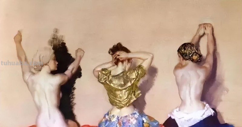 让人一见倾心的女人体水彩画︱世界顶尖大师威廉·拉塞尔的作品
