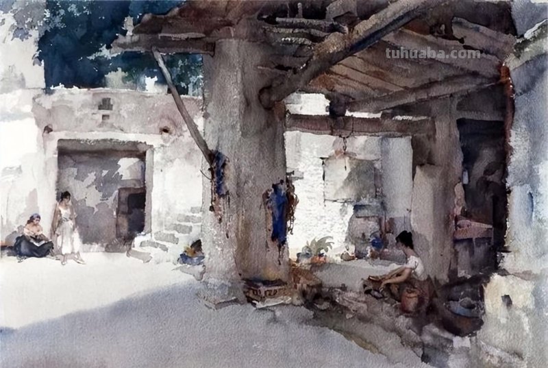 让人一见倾心的女人体水彩画︱世界顶尖大师威廉·拉塞尔的作品