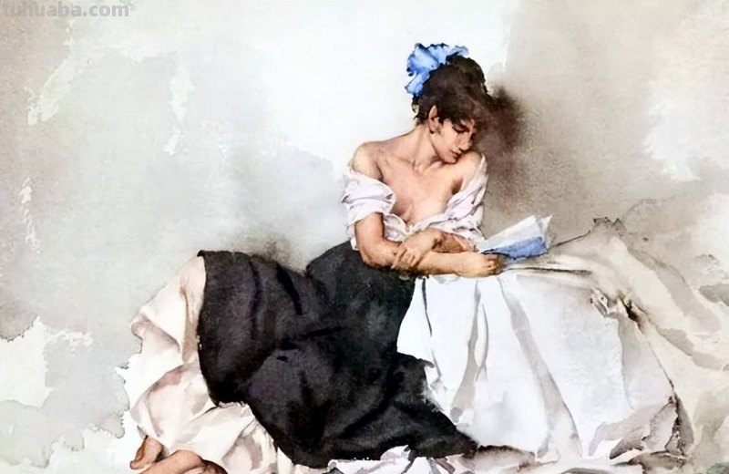 让人一见倾心的女人体水彩画︱世界顶尖大师威廉·拉塞尔的作品