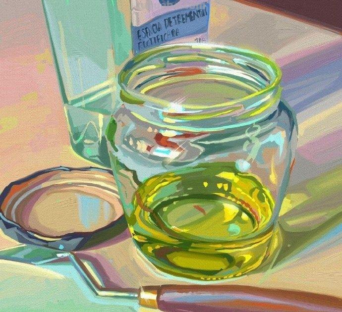 漂亮柔和色彩的水彩插画