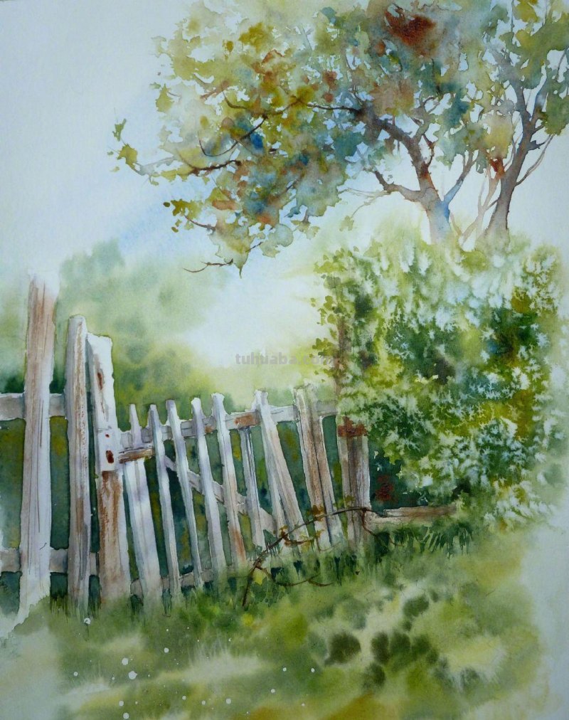 一组水彩绘画作品~　插画师 Kanta Har作品分享