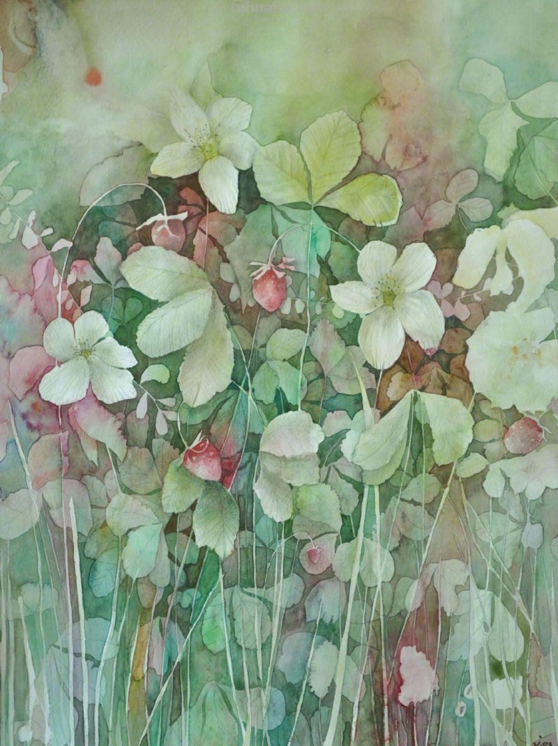 一组水彩绘画作品~　插画师 Kanta Har作品分享