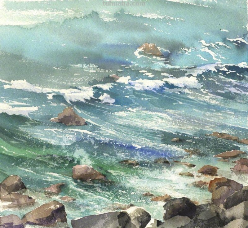 一组水彩绘画作品~　插画师 Kanta Har作品分享