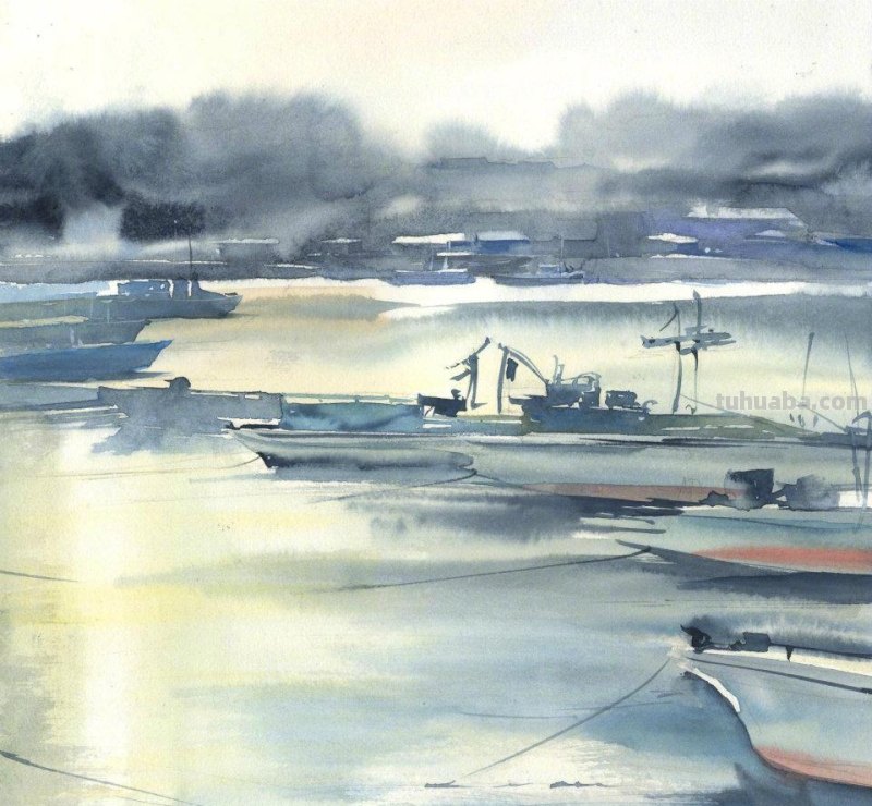 一组水彩绘画作品~　插画师 Kanta Har作品分享