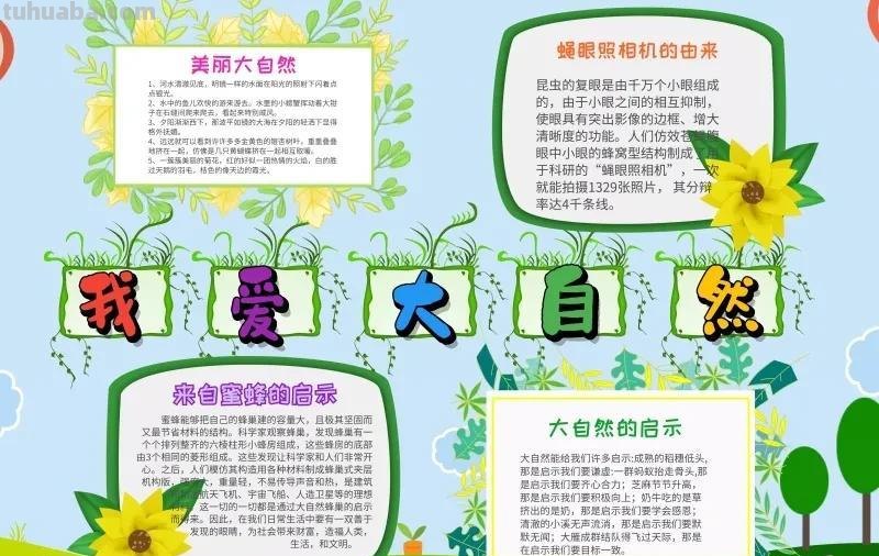 观察大自然（科学知识）手抄报汇总，赶紧收藏