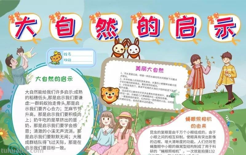 观察大自然（科学知识）手抄报汇总，赶紧收藏
