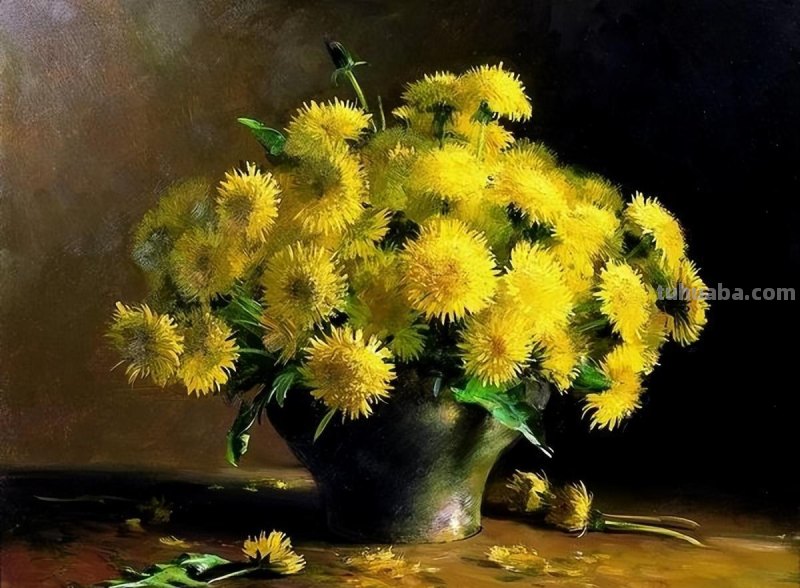 比利时画家Julien Stappers（1875-1960）花卉静物画