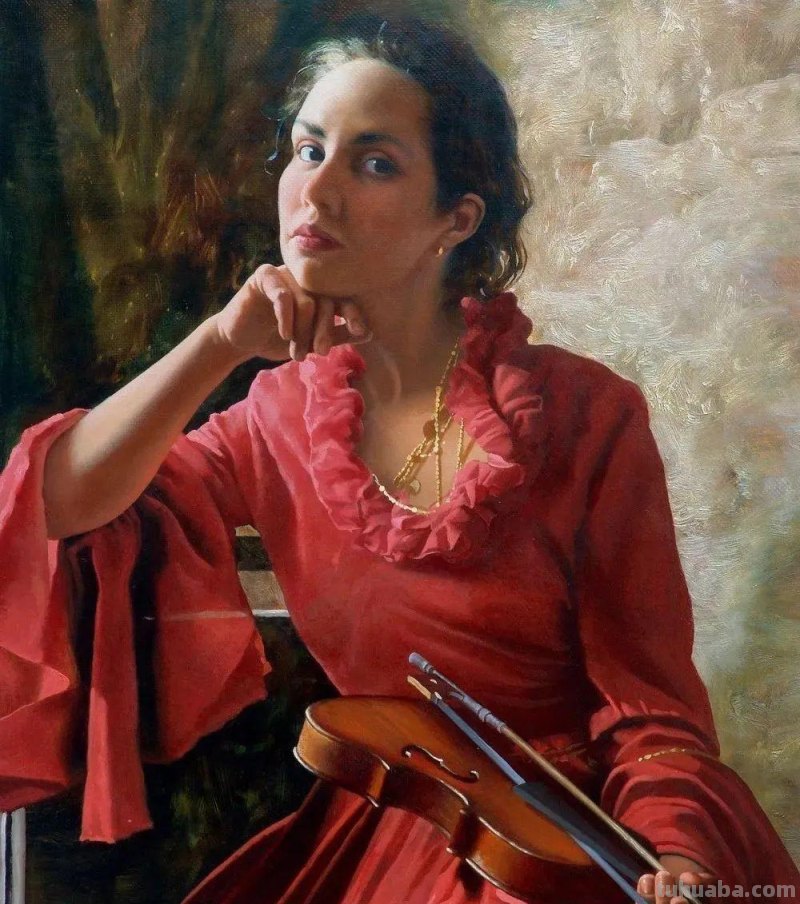 俄罗斯画家阿勒森笔下的少女出浴油画人体油画作品欣赏