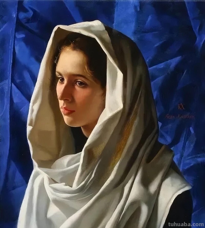 俄罗斯画家阿勒森笔下的少女出浴油画人体油画作品欣赏