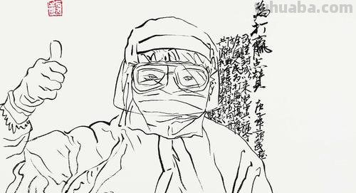 医院题材速写 怎么画穿防护服的医生的钢笔速写？