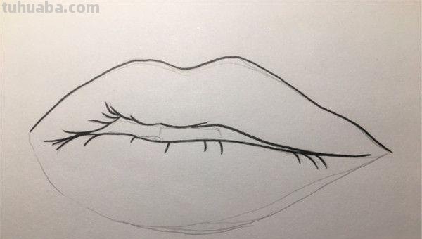 么口简笔画 画一个嘴唇，唇部的画法，唇的简笔画？