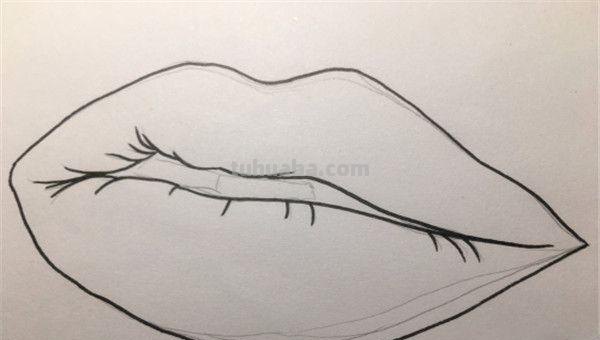 么口简笔画 画一个嘴唇，唇部的画法，唇的简笔画？