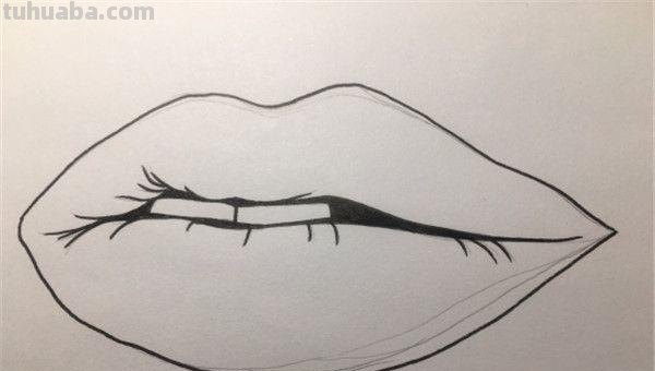 么口简笔画 画一个嘴唇，唇部的画法，唇的简笔画？
