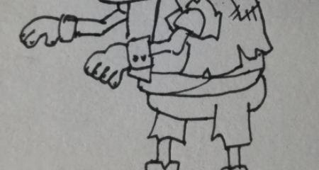 什么鬼简笔画 怎么画小僵尸简笔画？