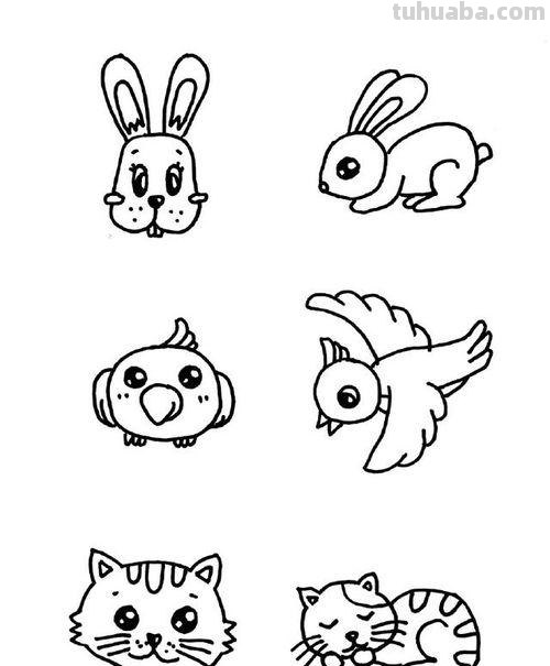 简笔画点什么 学会画小动物的简笔画？