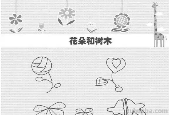 简笔画｜花朵树木简笔画系列，简单好画，一学就会，为宝宝收藏