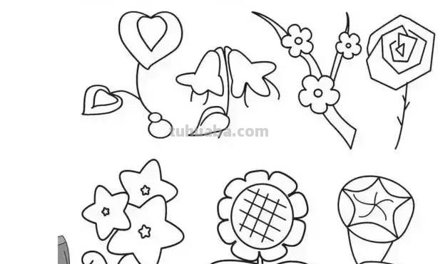 简笔画｜花朵树木简笔画系列，简单好画，一学就会，为宝宝收藏