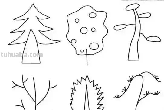 简笔画｜花朵树木简笔画系列，简单好画，一学就会，为宝宝收藏