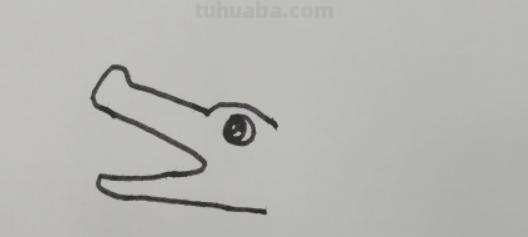 鳄鱼头速写 鳄鱼画法教程。怎么画鳄鱼，如何画鳄鱼？简笔画？