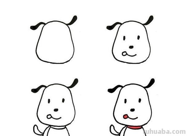 怎么简笔画小 怎么画简笔画可爱的小狗？