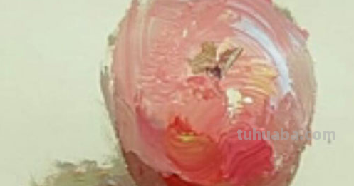 色彩静物苹果的画法步骤