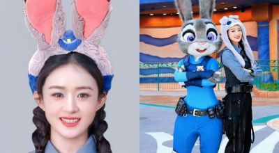 7位女明星cos疯狂动物城兔子警官，赵丽颖好可爱，杨幂御姐大长腿 - 图画吧TUHUABA