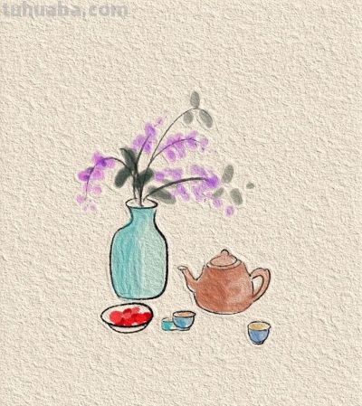 国风简笔画 - 图画吧TUHUABA